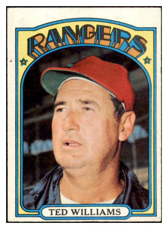 1972 Topps Baseball #510 Ted Williams Rangers VG-EX 503576