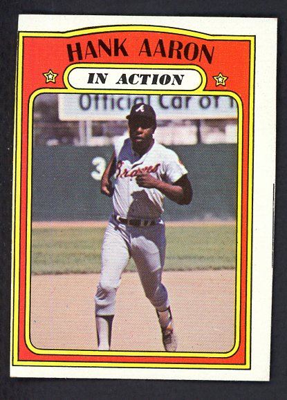 1972 Topps Baseball #300 Hank Aaron IA Braves VG-EX 503579