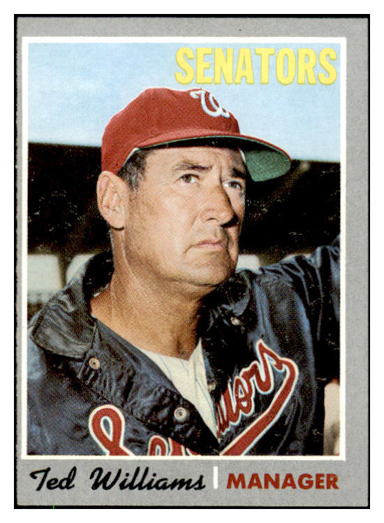 1970 Topps Baseball #211 Ted Williams Senators EX-MT 503591