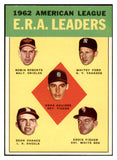 1963 Topps Baseball #006 A.L. ERA Leaders Whitey Ford EX-MT 503605