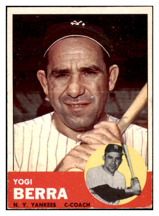 1963 Topps Baseball #340 Yogi Berra Yankees VG-EX 503611