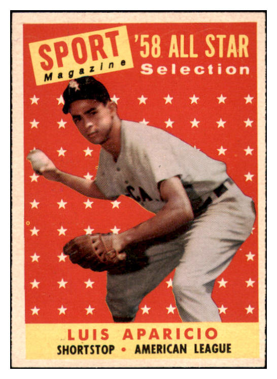 1958 Topps Baseball #483 Luis Aparicio A.S. White Sox EX-MT 503618