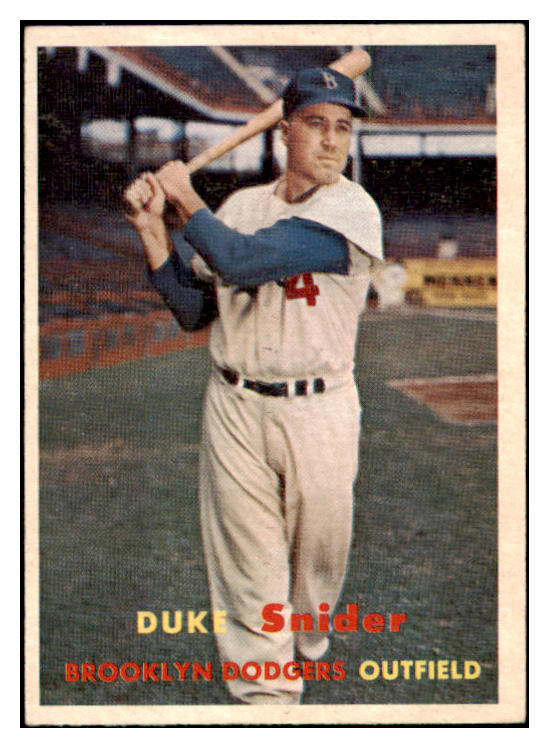 1957 Topps Baseball #170 Duke Snider Dodgers EX-MT 503622