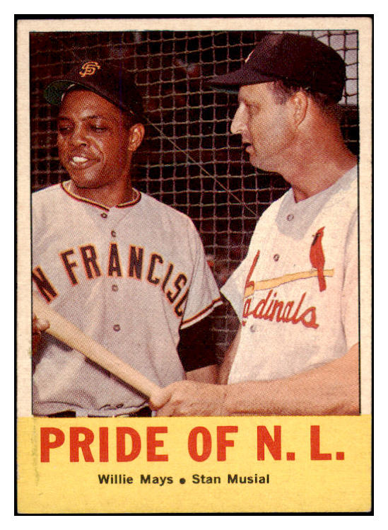 1963 Topps Baseball #138 Willie Mays Stan Musial EX-MT 503643