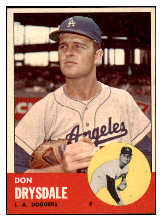 1963 Topps Baseball #360 Don Drysdale Dodgers EX-MT 503644
