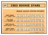 1963 Topps Baseball #544 Rusty Staub Colt .45s EX-MT 503645