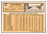 1963 Topps Baseball #550 Duke Snider Mets EX-MT 503647