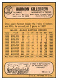 1968 Topps Baseball #220 Harmon Killebrew Twins VG-EX 503654