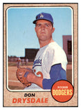 1968 Topps Baseball #145 Don Drysdale Dodgers GD-VG 503659