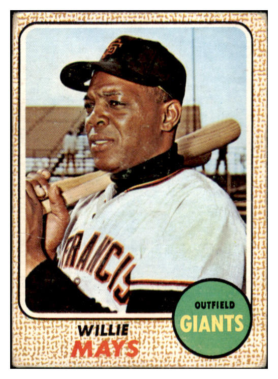 1968 Topps Baseball #050 Willie Mays Giants VG 503663