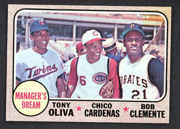 1968 Topps Baseball #480 Roberto Clemente Tony Oliva VG-EX 503667