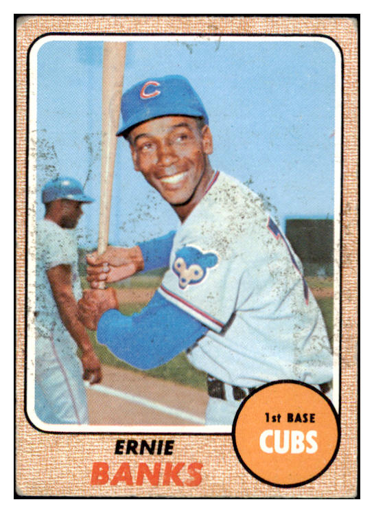 1968 Topps Baseball #355 Ernie Banks Cubs VG 503672