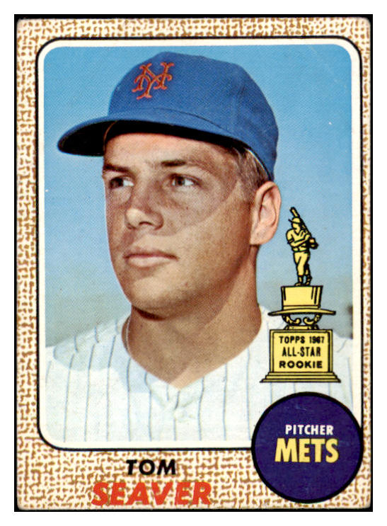 1968 Topps Baseball #045 Tom Seaver Mets VG 503674