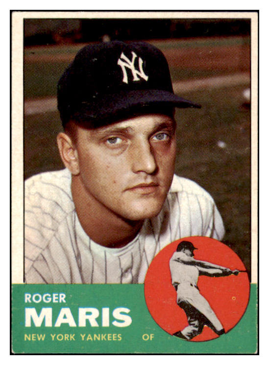 1963 Topps Baseball #120 Roger Maris Yankees EX 503678