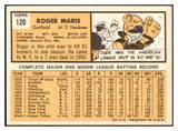 1963 Topps Baseball #120 Roger Maris Yankees EX 503678