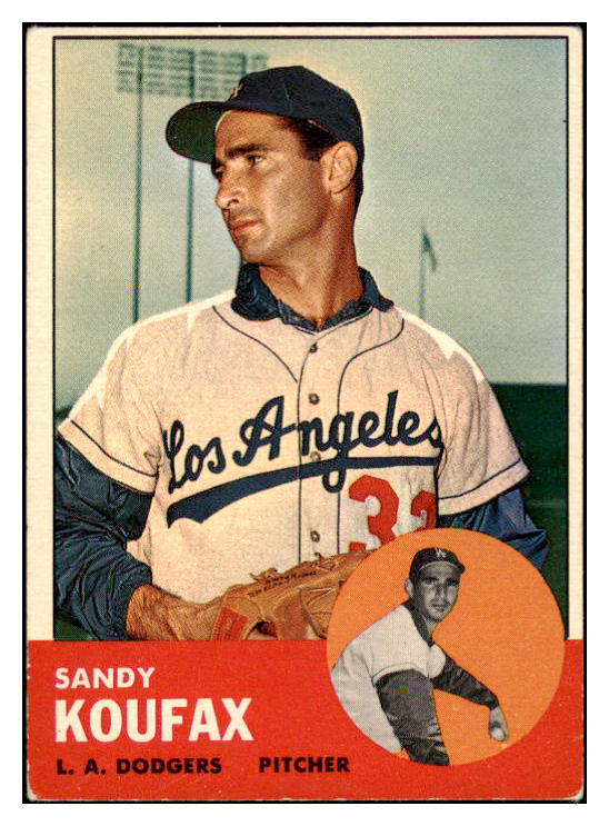 1963 Topps Baseball #210 Sandy Koufax Dodgers VG-EX 503683