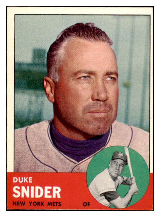 1963 Topps Baseball #550 Duke Snider Mets EX-MT 503685