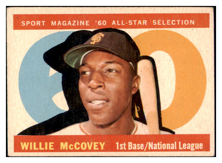 1960 Topps Baseball #554 Willie McCovey A.S. Giants VG-EX 503687