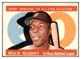 1960 Topps Baseball #554 Willie McCovey A.S. Giants EX 503688