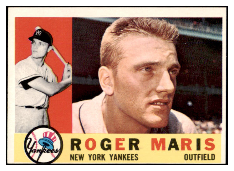1960 Topps Baseball #377 Roger Maris Yankees EX 503689