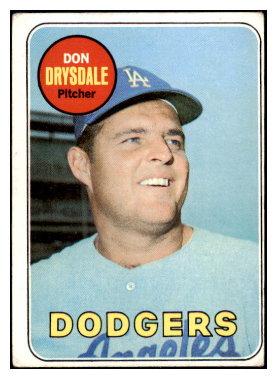 1969 Topps Baseball #400 Don Drysdale Dodgers VG-EX 503698