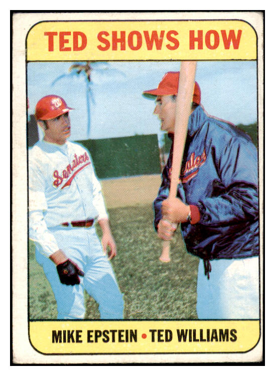 1969 Topps Baseball #539 Ted Williams Mike Epstein VG-EX 503699