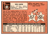 1969 Topps Baseball #510 Rod Carew Twins EX 503701