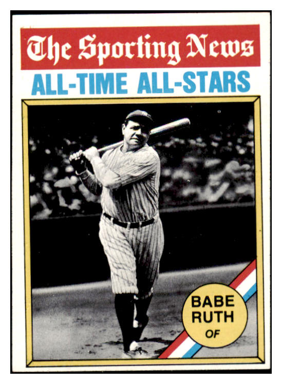 1976 Topps Baseball #345 Babe Ruth ATG Yankees NR-MT 503714