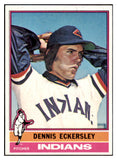 1976 Topps Baseball #098 Dennis Eckersley Indians NR-MT 503761