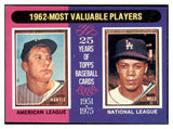 1975 Topps Baseball #200 Mickey Mantle Maury Wills NR-MT 503816