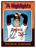 1975 Topps Baseball #005 Nolan Ryan HL Angels NR-MT 503841