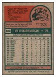 1975 Topps Baseball #180 Joe Morgan Reds NR-MT 503850