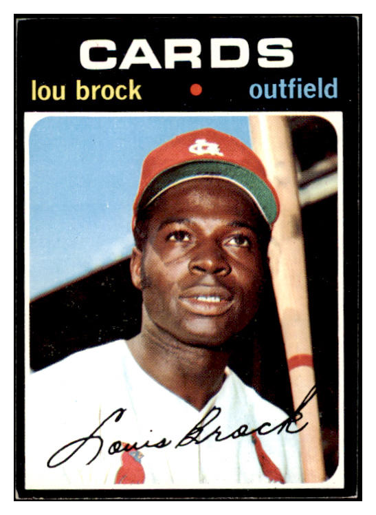 1971 Topps Baseball #625 Lou Brock Cardinals EX+/EX-MT 503882