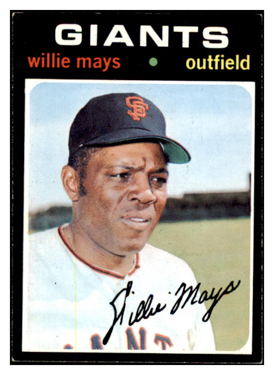 1971 Topps Baseball #600 Willie Mays Giants EX+/EX-MT 503883