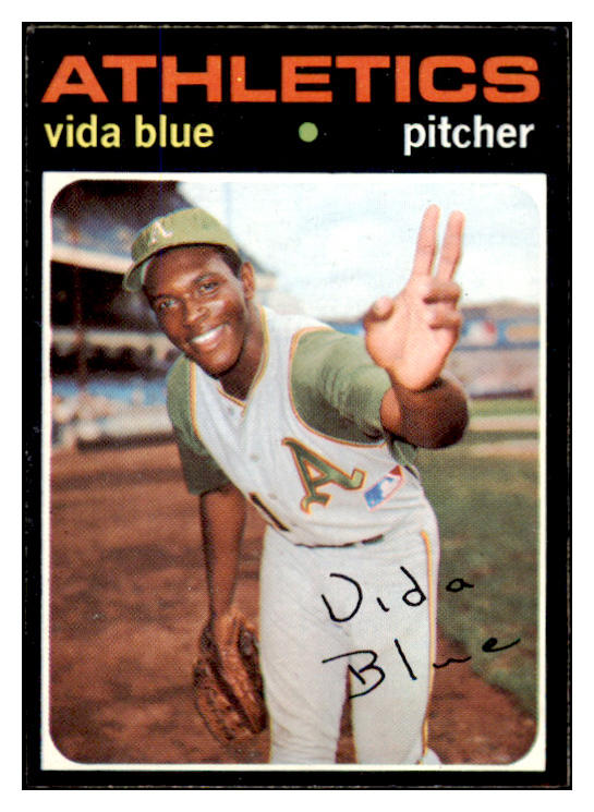 1971 Topps Baseball #544 Vida Blue A's EX+/EX-MT 503884