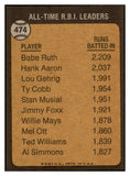 1973 Topps Baseball #474 Babe Ruth ATL Yankees NR-MT 503908