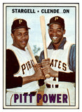 1967 Topps Baseball #266 Willie Stargell Donn Clendenon EX-MT 503934