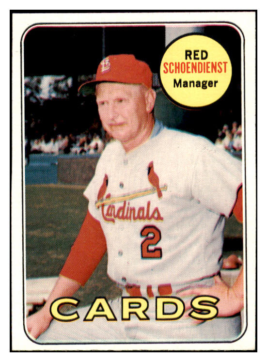 1969 Topps Baseball #462 Red Schoendienst Cardinals EX-MT 503939