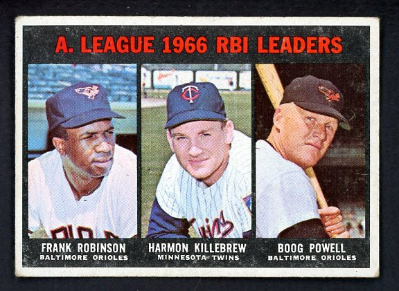 1967 Topps Baseball #241 A.L. RBI Leaders Robinson VG-EX 503941