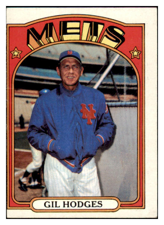 1972 Topps Baseball #465 Gil Hodges Mets VG 503949