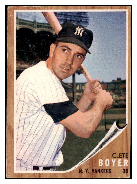 1962 Topps Baseball #490 Clete Boyer Yankees VG-EX 503950