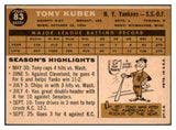 1960 Topps Baseball #083 Tony Kubek Yankees EX 503957