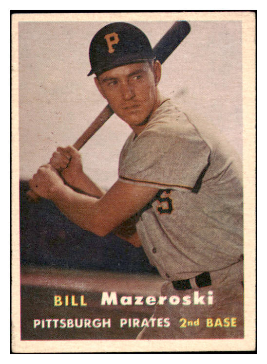 1957 Topps Baseball #024 Bill Mazeroski Pirates EX 503959