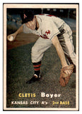 1957 Topps Baseball #121 Clete Boyer A's EX 503961