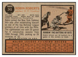 1962 Topps Baseball #243 Robin Roberts Yankees EX-MT 503966