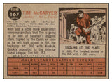 1962 Topps Baseball #167 Tim Mccarver Cardinals EX-MT 503972