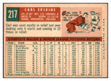 1959 Topps Baseball #217 Carl Erskine Dodgers EX-MT 503979