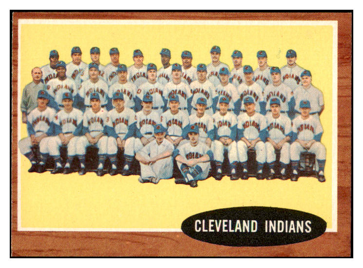 1962 Topps Baseball #537 Cleveland Indians Team EX-MT 503992