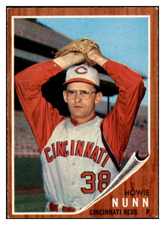 1962 Topps Baseball #524 Howie Nunn Reds EX-MT 503994