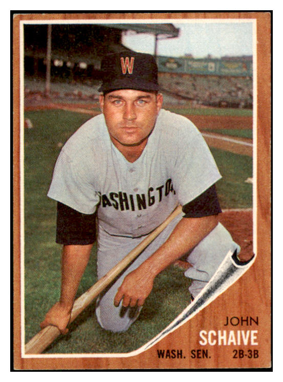 1962 Topps Baseball #529 John Schaive Senators EX-MT 503996